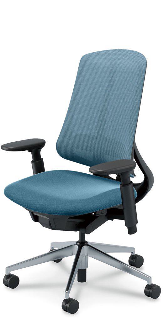 ウチダ 事務用チェア RA-330BPAA PA 【ハイバック】【アジャスタブル肘】【ランバーサポートなし】【ブラックフレーム】【アルミ脚ポリッシュ】【張地カラー:8色】