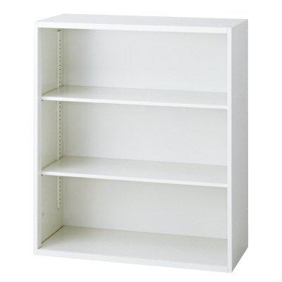 プラス オープン保管庫 L6-B105E 【上下兼用】【幅900×奥行340×高さ1050mm】【カラー：ホワイト】