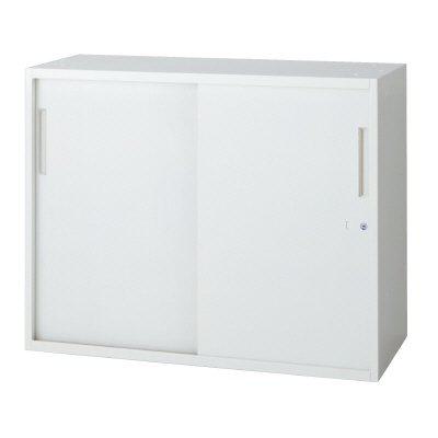 プラス 2枚引違い保管庫 L6-A70S 【上下兼用】【幅900×奥行400×高さ720mm】【カラー：ホワイト】