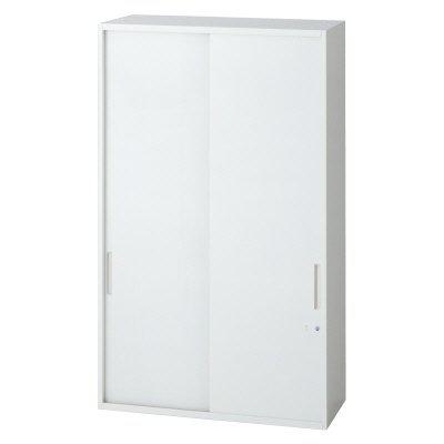 プラス 2枚引違い保管庫 L6-A120S 【上下兼用】【幅900×奥行400×高さ1210mm】【カラー：ホワイト】