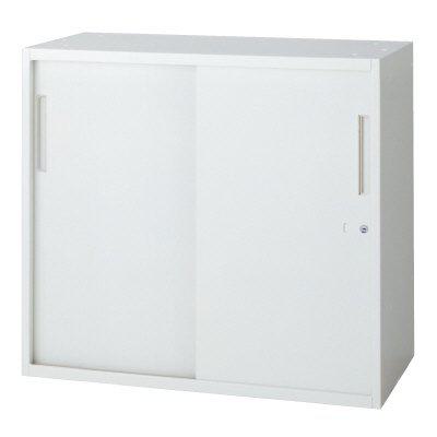 樂天商城 - プラス 2枚引違い保管庫 L6-E70S 【上下兼用】【幅800×奥行450×高さ720mm】【カラー：ホワイト】