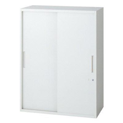 樂天商城 - プラス 2枚引違い保管庫 L6-E105S 【上下兼用】【幅800×奥行450×高さ1050mm】【カラー：ホワイト】