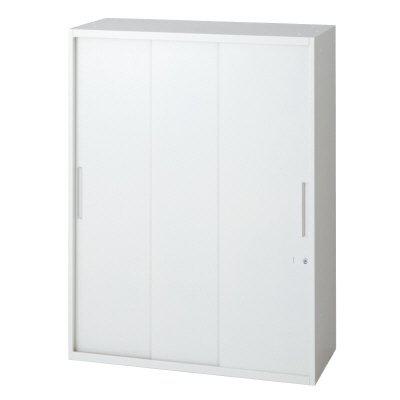 樂天商城 - プラス 3枚引違い保管庫 L6-G105SSN 【上下兼用】【幅800×奥行400×高さ1050mm】【カラー：ホワイト】