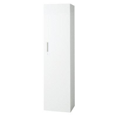 プラス 片開き保管庫 L6-G180AC 【下置】【幅400×奥行400×高さ1770mm】【カラー：ホワイト】