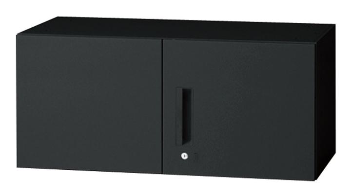 樂天商城 - プラス 両開き保管庫 L6-A40AR 【上置】【幅900×奥行400×高さ400mm】【カラー：ブラック】