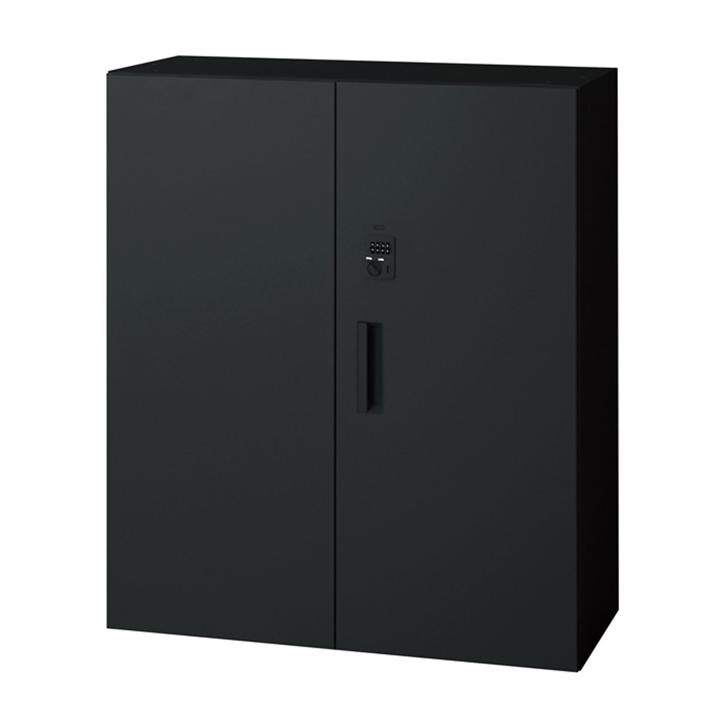 樂天商城 - プラス 両開き保管庫（ダイヤル錠） L6-105AD-B 【下置】【幅900×奥行450×高さ1050mm】【カラー：ブラック】