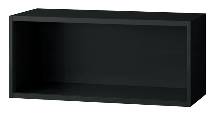 樂天商城 - プラス オープン保管庫 L6-A40ER 【上置】【幅900×奥行400×高さ400mm】【カラー：ブラック】
