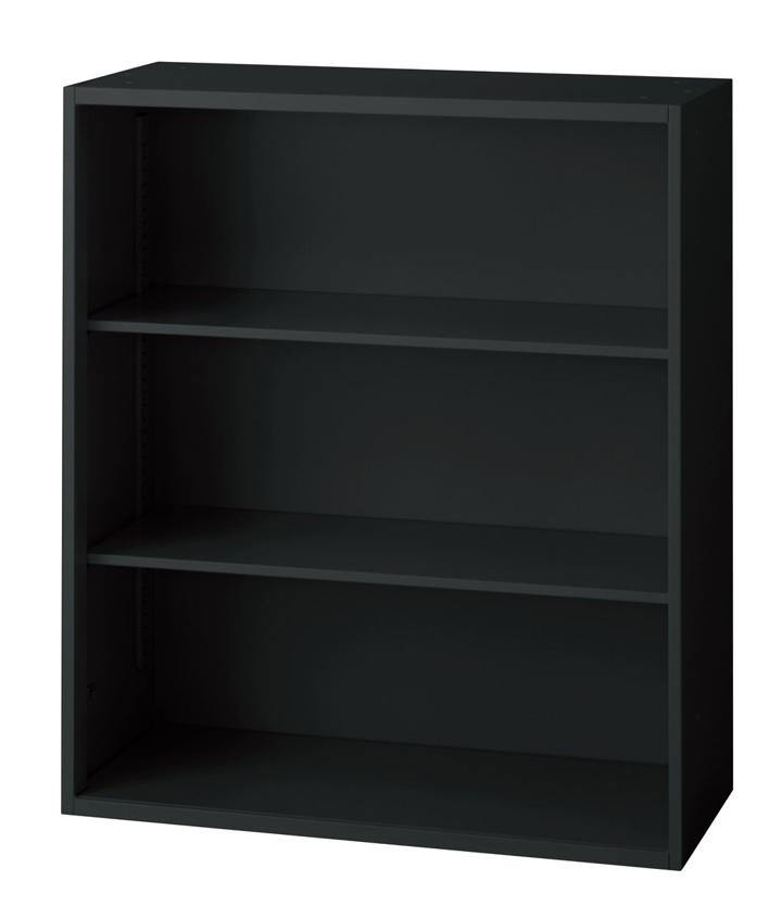樂天商城 - プラス オープン保管庫 L6-A105E 【上下兼用】【幅900×奥行400×高さ1050mm】【カラー：ブラック】