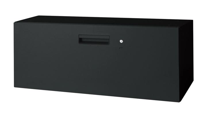 樂天商城 - プラス ラテラルファイリングキャビネット L6-40H-1 【下置】【1段】【幅900×奥行450×高さ400mm】【カラー：ブラック】