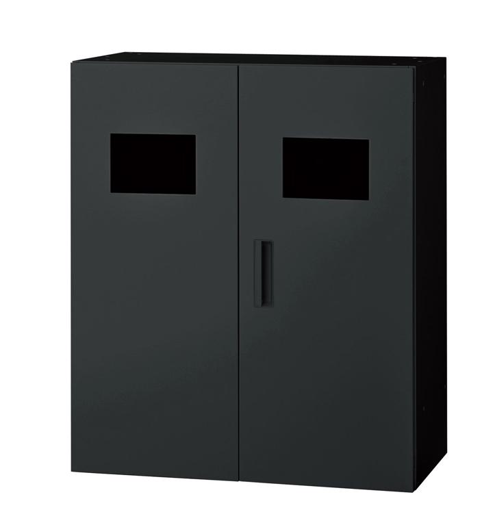 樂天商城 - プラス ダストボックスユニット L6-105DX-N 【下置】【幅900×奥行450×高さ1050mm】【カラー：ブラック】