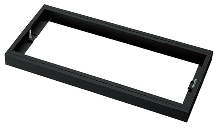 プラス 笠木 L6-H1 【幅900×奥行450×高さ65〜108mm】【カラー：ブラック】