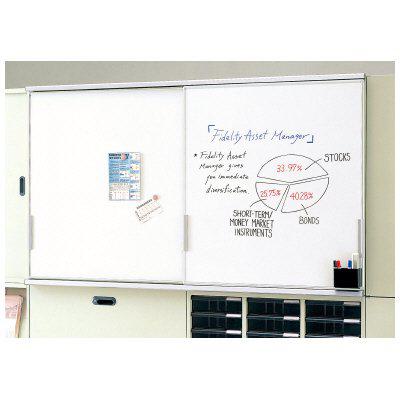 プラス スライドボード 鍵なしタイプ SW-C22B 【板面数：2枚】【板面サイズ：幅907×高さ994mm】【無地】