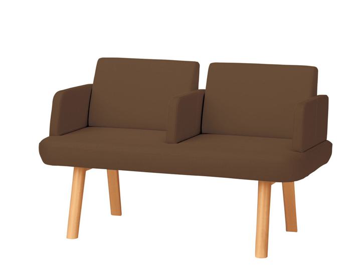 樂天商城 - プラス ロビーチェア 2人用 全肘付 LS-5223AN【幅1190×奥行600×高さ740mm】【単色張り：6色】