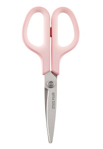 プラス はさみ フィットカットカーブ スタンダード 抗菌グリップ SC-175S-AB 【イージーグリップ】【ピンク】【メール便可(基準値:35)】