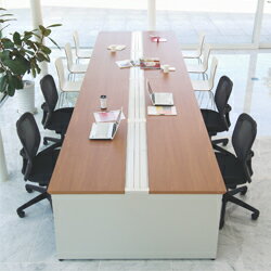 プラス フリーアドレスデスク STAGEO FREE (ステージオフリー) type-Wセット ST-247W-SET 【幅4800mm×奥行1400mm×高さ720mm】【本体カラー: ホワイト】【天板カラーは、3色から選択可能】