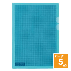 プラス カモフラージュホルダー 5枚パック FL-127CH-5P 【A4サイズ】【カラー: ライトブルー】【メール便可（基準値：10）】