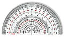 コンサイス 半円分度器 S-18 【半円18cm】【メール便可（基準値：5）】 その1