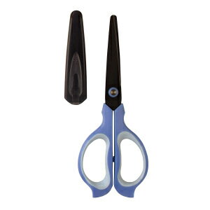 プラス はさみ フィットカット SC-165SF_BL 【左右対称型「イージーグリップ」】【フッ素コート】【ブルー】【メール便可(基準値:35)】