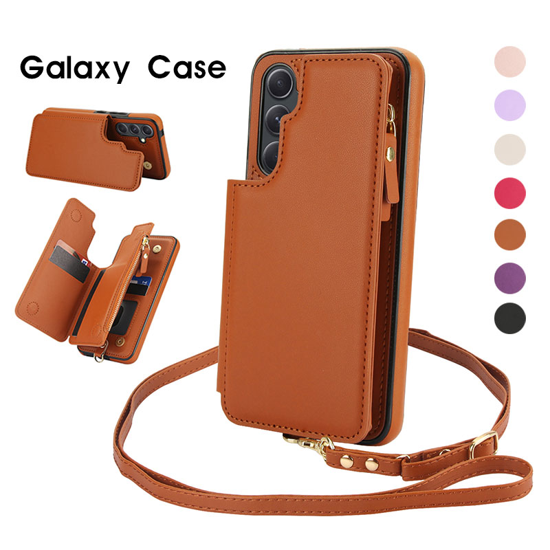 乐天商城 - スマホケースGalaxy S23 S22 S21 S25 Ultra S23 FE A56 5G A54 5G A53 5G カバー 背面型 手帳型ケース ギャラクシー S23 FE ケース Galaxy a55 5Gケース スタンド galaxy s24 feケース ファスナーポケット galaxy S25ケース レザーケース 耐衝撃 背面 カード収納