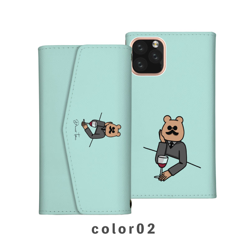 スマホケース手帳型 おしゃれ 韓国 可愛い なんでも対応 レター型 iPhone15 iPhone14 iPhoneSE Google Pixel エクスペリア ギャラクシー おもしろい くま クマ 熊 イラスト 手書き ワイン シュール くすみカラー 動物 髭 ヒゲ ゆる 3