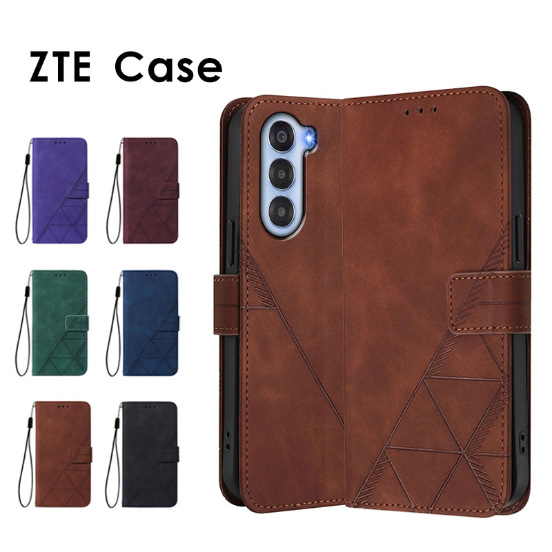 乐天商城 - スマホケース ZTE Nubia S 5G ケース 手帳型 A403ZT ケース nubia s 5g a403zt 手帳型ケース 可愛い nubia S 5G 6.7インチ カバー レザーケース ストラップ付き ヌビアs 5gケース スタンド機能 カード収納 ZTE Nubia S 5G A403ZT保護ケース 型押し