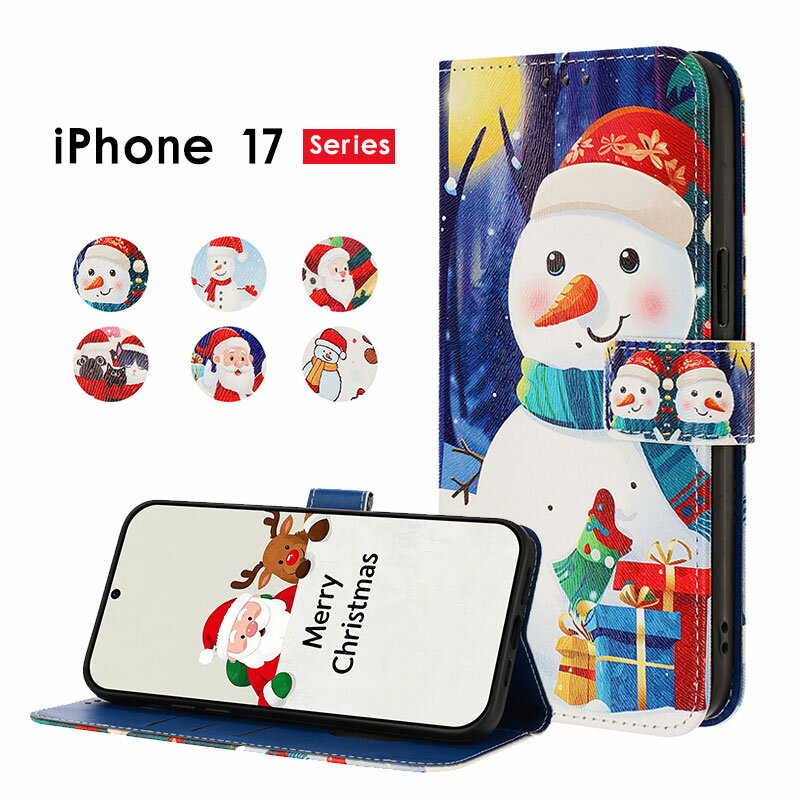 乐天商城 - スマホケース iPhone 17ケース 手帳型 iphone airケース クリスマス iPhone 17 pro カバー ストラップ付 アイフォンエア ケース カード入れ iPhone 17 Pro maxカバー リスマス飾り レトロ アイフォン17ケース レザーケース iphone 17 proケース かわいい 雪だるま ウィンター