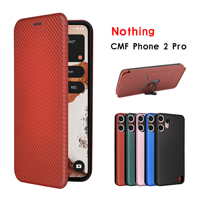 乐天商城 - スマホケース Nothing CMF Phone 2 Proケース 手帳型 nothing cmf iphone 2 proケース カーボン調 ナッシング CMF Phone 2 Pro カバー リングストラップ Nothing CMF Phone 2 Proケース スタンド機能 カード収納 Nothing cmf iphone 2 pro 保護ケース マグネット式