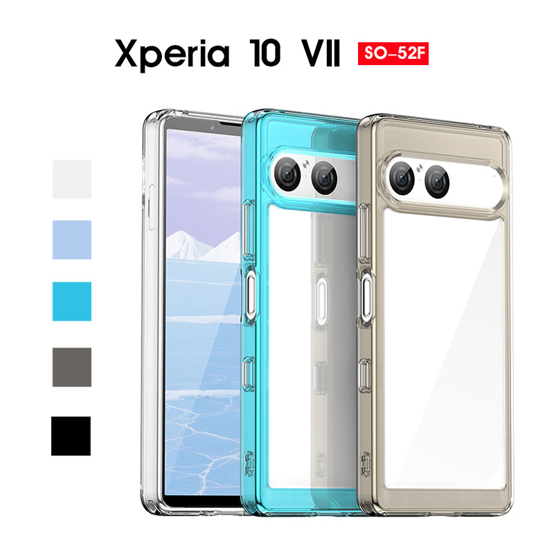 乐天商城 - スマホケース Xperia 10 VII SO-52Fケース 透明ケース Xperia 10 VII SOG16ケース クリアケース エクスペリア10 VII ケース 背面透明 高透過率 エクスペリア10 VIIケース PC背面 傷つけ防止 Xperia 10 VII XQ-FE44 / SO-52F / SOG16 / A502SO カバー 指紋防止 耐衝撃カバー