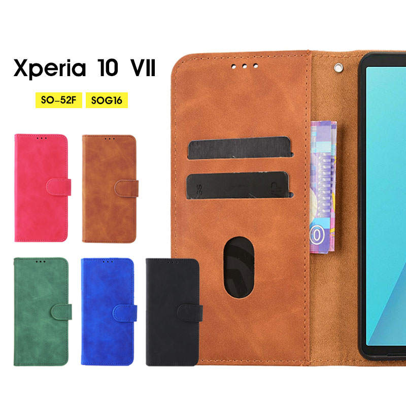 乐天商城 - スマホケース Xperia 10 Vii ケース 手帳型 エクスペリア 10 viiケース 手帳型ケース エクスペリア テン マークセブン ケース 6.1インチ カバー レザーケース Xperia 10 VII ケース カード入れ A502SO SOG16 カバー xperia 10 viiケース スタンド機能 SO-52F 携帯ケース