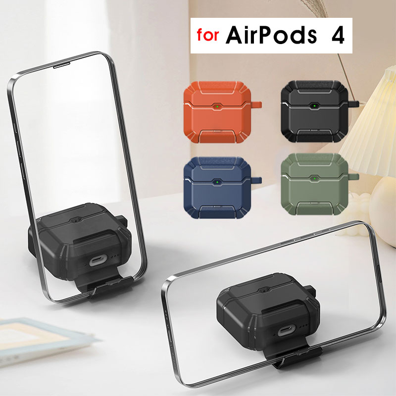商品名AirPods 4 ケース AirPods 第4世代 ケース カラビナ付 紛失防止 airpods 4 ケース AirPods 4 保護ケース airpods 第4世代 ケース スタンド機能 ワイヤレスイヤホンケース エアーポッズ 4ケース シンプル エアーポッズ 第4世代 ケース 全面保護 airpods 4 イヤホンケース商品説明【カラビナ付き】持ち運びしやすく、腰やカバンに装着できるカラビナをケース側面につけました。【分離型設計】特別な分離型設計です。ケースの蓋とボディーは分かれていますが、一体になります。【ケースを装着したまま充電が可能】底部に充電ポートの穴が開いているため、ケースを装着したまま充電をすることも可能です。内容量・イヤホンケース×1・カラビナ付×1※販売はケースのみです。素材・PC+TPU対応機種・AirPods 4カラー・レッド・グリーン・ネイビー・ブラック使用上の注意※ディスプレイ、モニターの仕様によって実際の色とやや異なって見える場合があります。※コンパクトなサイズのコネクターに対応した仕様となるため、近年使用される方が多くなったやや太めのコネクターなど、正規品を含む全ての充電ケーブルに対応した仕様ではありません。ご了承ください。※本製品は端末への傷や汚れを完全に防ぐものではありません。※製品の仕様、デザインは改良などのため事前予告なしに変更する場合があります。関連キーワードAirPods 4 ケース AirPods 第4世代 ケース カラビナ付 紛失防止 airpods 4 ケース AirPods 4 保護ケース airpods 第4世代 ケース スタンド機能 ワイヤレスイヤホンケース エアーポッズ 4ケース シンプル エアーポッズ 第4世代 ケース 全面保護 airpods 4 イヤホンケース