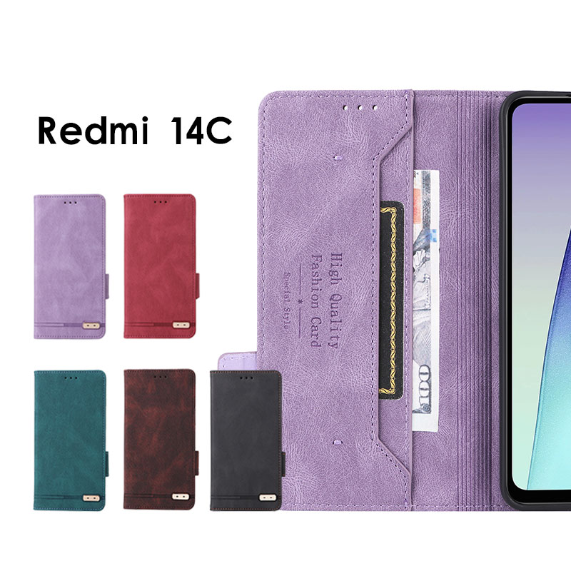 乐天商城 - スマホケース Redmi 14C 4Gケース 手帳型 redmi 14c 4gケース マグネット式 redmi 14cケース 携帯ケース Redmi14C カバー レザーケース レッドミ 14C ケース スタンド機能 Xiaomi Redmi 14Cケース カード入れ シャオミ Redmi 14C 4G ケース