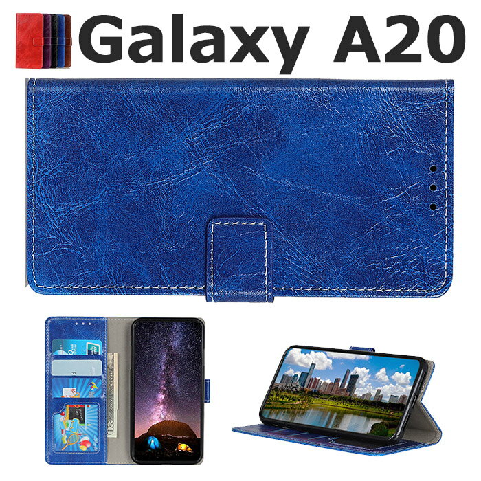 乐天商城 - Samsung Galaxy A20 SCV46 ケース おすすめ おしゃれ スタンド機能 カード収納 Galaxy A20 スマホケース ビジネス マグネット式 Galaxy A20 カバー Galaxy A20 ケース sc-02l 手帳型ケース Samsung Galaxy A20 SC-02M ケース