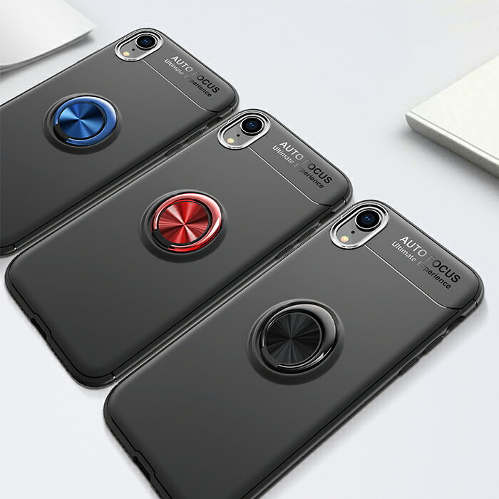 iPhone XR ケース スタンド機能 iPhoneXS Max背面カバー iPhoneXケース TPU+PC 薄型 シンプル 人気 かっこいい iPhone X ケース リング iPhone Xs ケース おしゃれ リング付き アイフォンx ケース iPhone Xs Maxケース 背面保護 落下防止