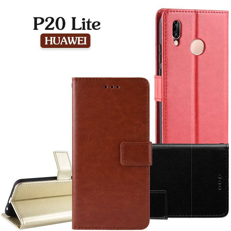 乐天商城 - huawei p20 lite ケース 手帳型 ファーウェイケース スタンド機能 薄型 革 皮 カード収納 HUAWEIケース スマホケース レザー 人気 HUAWEI 高級PUレザー ファーウェイ P20 liteケース シンプル 手帳型 超耐磨