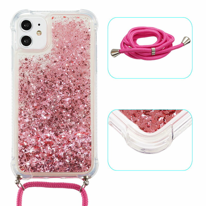 iPhone 11 iPhone 11 Pro iPhone 11 Pro Max iPhone 12 mini iPhone XR iPhone Xs Maxケース 薄型 軽量 ハードケース iPhone 12ケース 首掛けストラップ 落下防止 肩掛け iPhone 7 iPhoneSE 2020 iPhone 6ケース 紛失防止 携帯便利