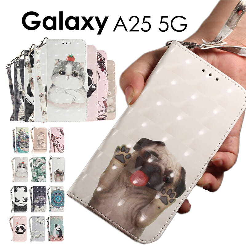 乐天商城 - ギャラクシーA25 5G ケース Galaxy A25 5G ケース カバー 手帳型 パンダ ネコ いぬ 花柄 おしゃれ かわいい Galaxy A25 5G ケース 手帳Galaxy A25 5G カバー Galaxy A25 ケース Galaxy A25 5Gケース 手帳型ケース レザー 耐衝撃 SC-53F/SCG33/SM-A253Z スマホケース手帳型