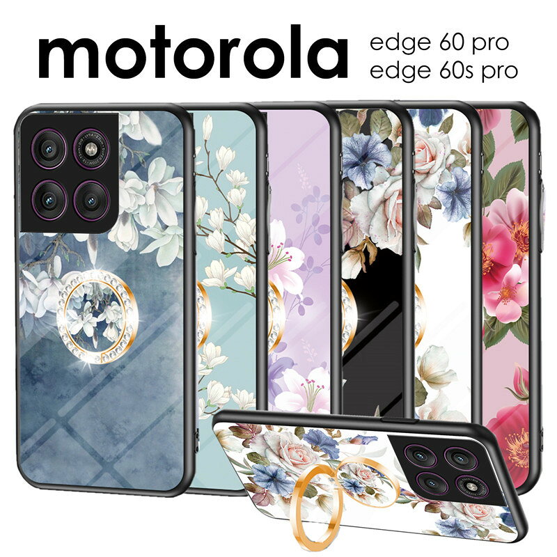 乐天商城 - motorola edge 60s pro ケース ソフトケース リング付ケース motorola edge 60 pro ケース リング付き モトローラ edge60s pro ケースedge 60 pro ケース かわいい おしゃれ 花柄 Motorola Edge 60s Proカバー 背面 リング付き Motorola Edge 60 Pro Edge 60S Pro 耐衝撃