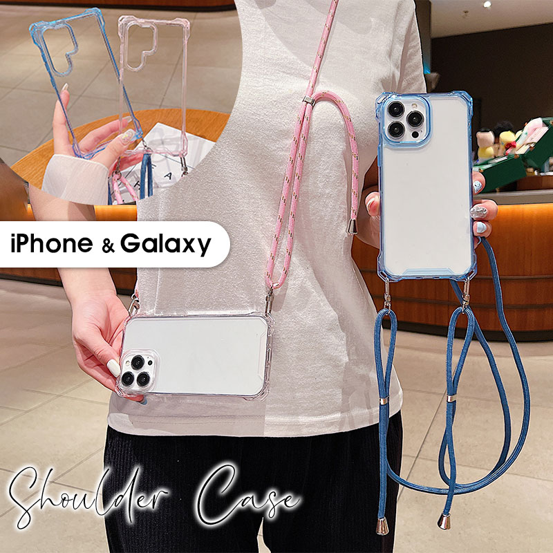 乐天商城 - ショルダーストラップ iPhone 15 15plus 15pro max iphone14 14plus 14pro 14ProMax Galaxy S23 S23 FE S23 Ultra galaxy S24 S24 Ultra galaxy A53 5G A54 5G A55 5G スマホ ケース おしゃれ 保護カバー ショルダータイプ 可愛い 大人かわいい 四角ストラップホール付