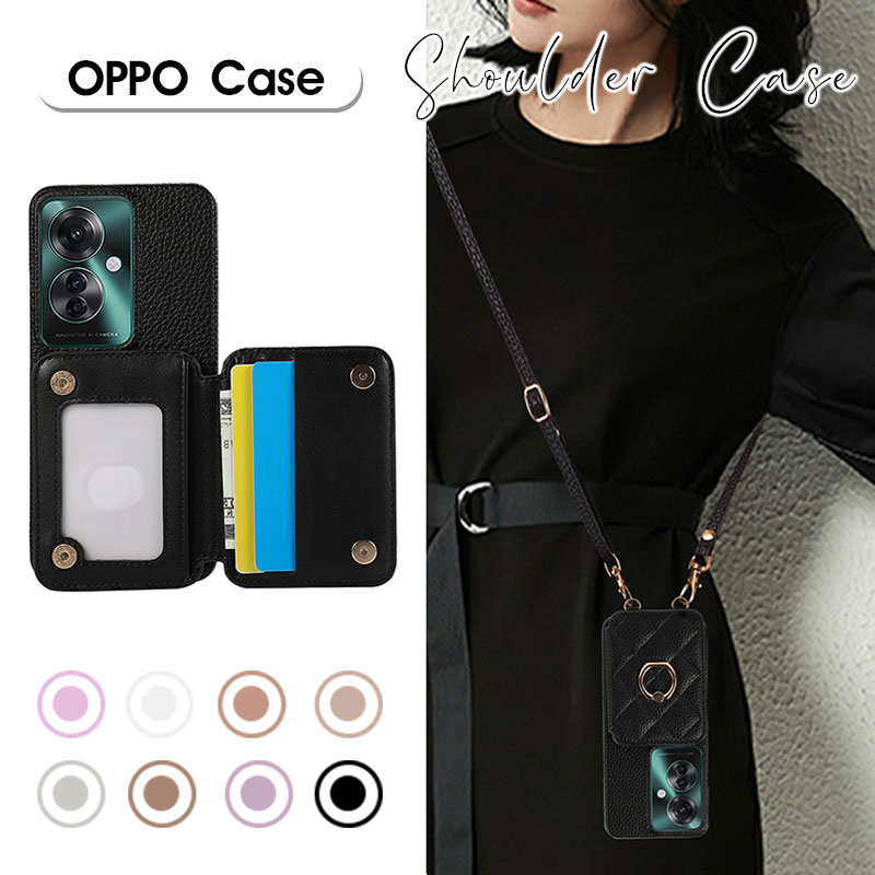 乐天商城 - スマホショルダー OPPO Reno11 A ケース スマホスタンド OPPO reno11Aカバー ショルダーストラップ スマホケース オッポ リノ 11 Aカバー キルティング 合成レザー オッポ Reno11aケース 背面手帳型ケース oppo reno11aケース 耐衝撃 reno11aカバー 可愛い 韓国風