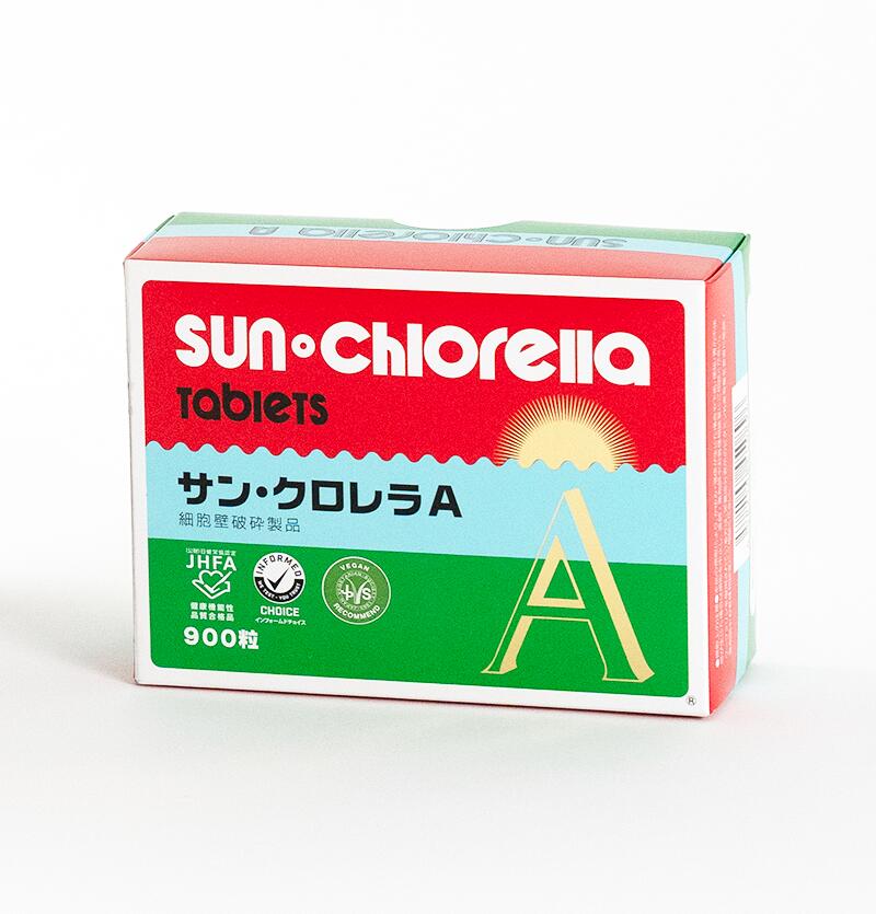 【父の日】【公式】サンクロレラ A 900粒 　≪送料無料≫　ギフト プレゼント 藻活 クロレラ 無添加 自然食品 健康食品 マルチ ビタミン クロロフィル 健康維持 野菜不足 ルテイン GABA 植物性たんぱく ヴィーガン ミネラル スーパーフード