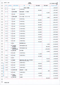 弥生 335002 元帳2行明細用紙