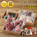 【送料無料】店長厳選焼肉11種盛り 焼肉セット 5人前焼き肉　食べ比べ お取り寄せ バラ オランダ産仔牛上タン 上ハラミ F1ミスジ F2上ロース ミノ アブシン シマチョウ マルチョウ 白センマイ 小分け 個包装　バーベキュー　BBQ