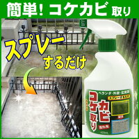 コケカビ取り コケ カビ こけ かび 苔 掃除 除去 防止 取る 便利 グッズ スプレー コケ取り カビ取り 外壁 墓石 ベランダ 門柱 玄関 ブロック塀 コンクリート 黒ずみ そうじ 簡単 落ちる 取れる 防錆剤 水洗い不要 掃除用品 トーヤク 屋外用 420ml こけ掃除 カビ掃除 日本製