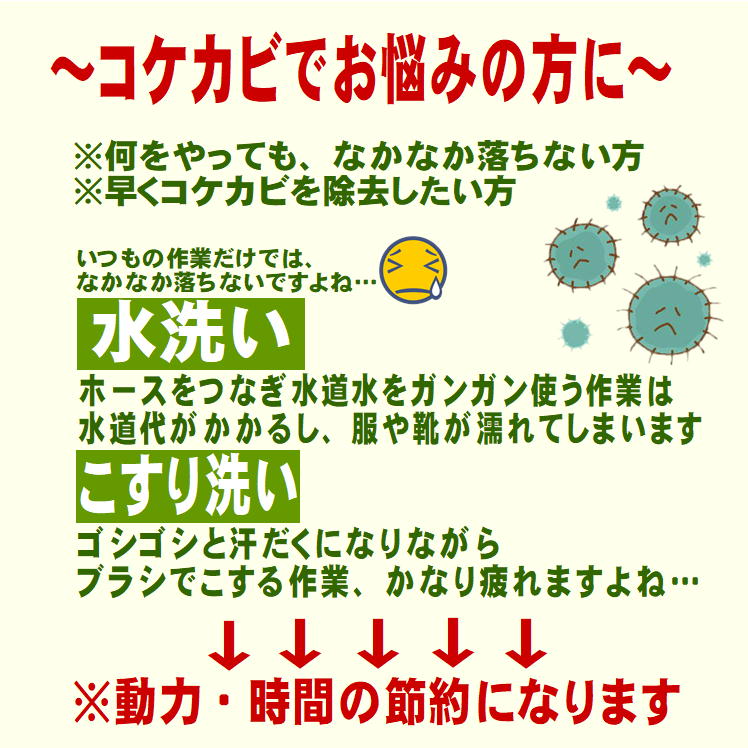 コケ取り カビ取り 梅雨 長雨 ジメジメ こけ かび 対策 便利 グッズ【420ml x3本組】墓 掃除 玄関タイル 黒ずみ コケカビ取り スプレー 外壁 ベランダ 門柱 玄関 ブロック塀 カーポート 汚れ 大掃除 掃除道具 そうじ 防錆剤 お墓の掃除 掃除用品 トーヤク 日本製 3