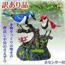 訳あり商品 鳥 音センサー 鳴く鳥 インテリア 玩具 音が出るおもちゃ 置物 人工鳥 【訳ありツインバード 】小鳥 装飾 鳥さえずり おもちゃ 癒し プレゼント 動く鳥 玄関　※動画有り