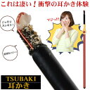 耳掃除 耳かき みみかき 耳 すっきり 便利 グッズ【TSUBAKI 耳かき】高弾力 ステンレス ワイヤー 極細繊維 ブラシ 優しく フィット かき心地 しっかり 気持ちいい エチケットブラシ 耳垢 奥に行きにくい 外へかきだす 生活 応援 支援 アイテム 日本製 あす楽 即納