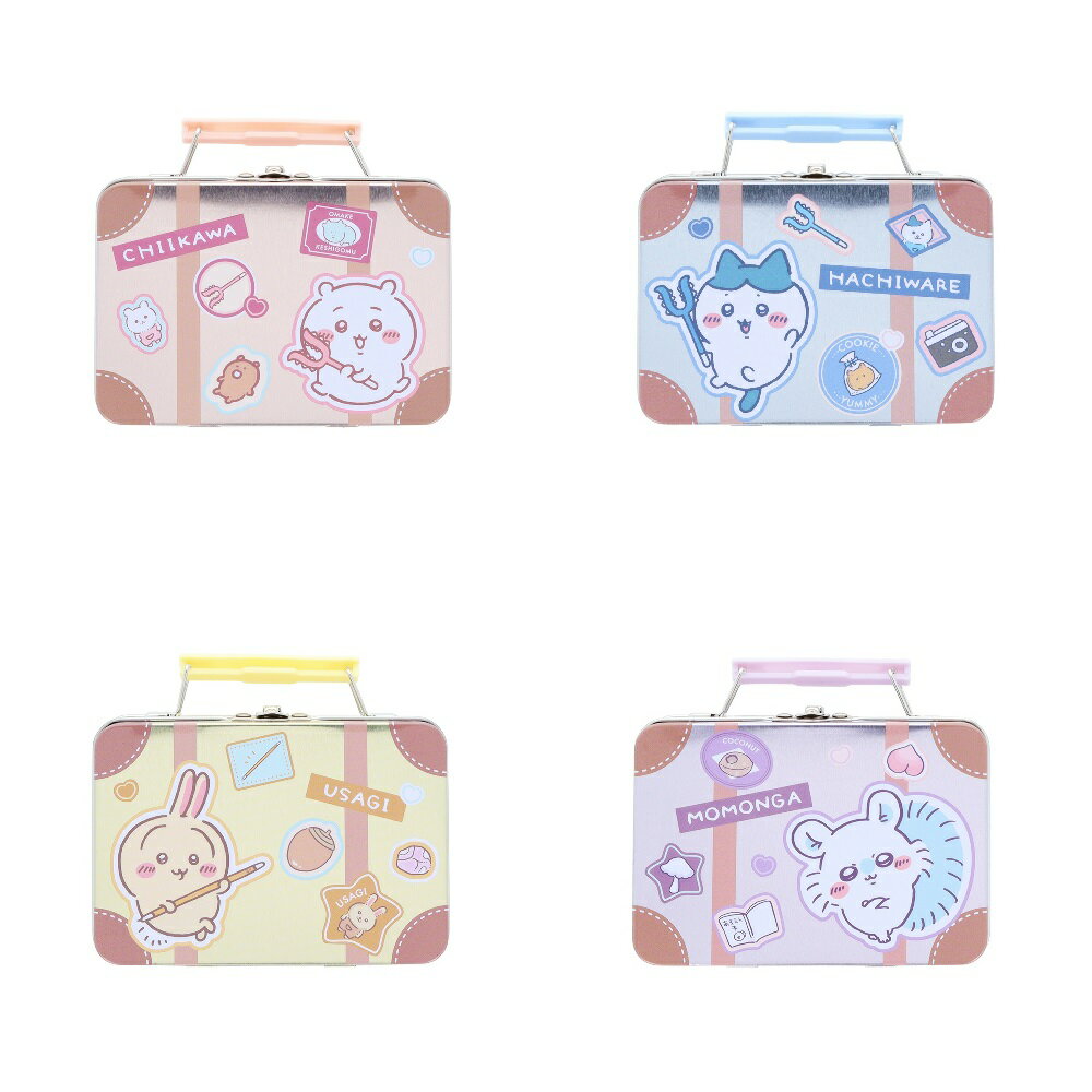 【ちいかわ　公式ライセンス商品】缶入ミニレターセット　ちいかわ　ハチワレ　うさぎ　モモンガ　レターセット　缶ケース　トランク