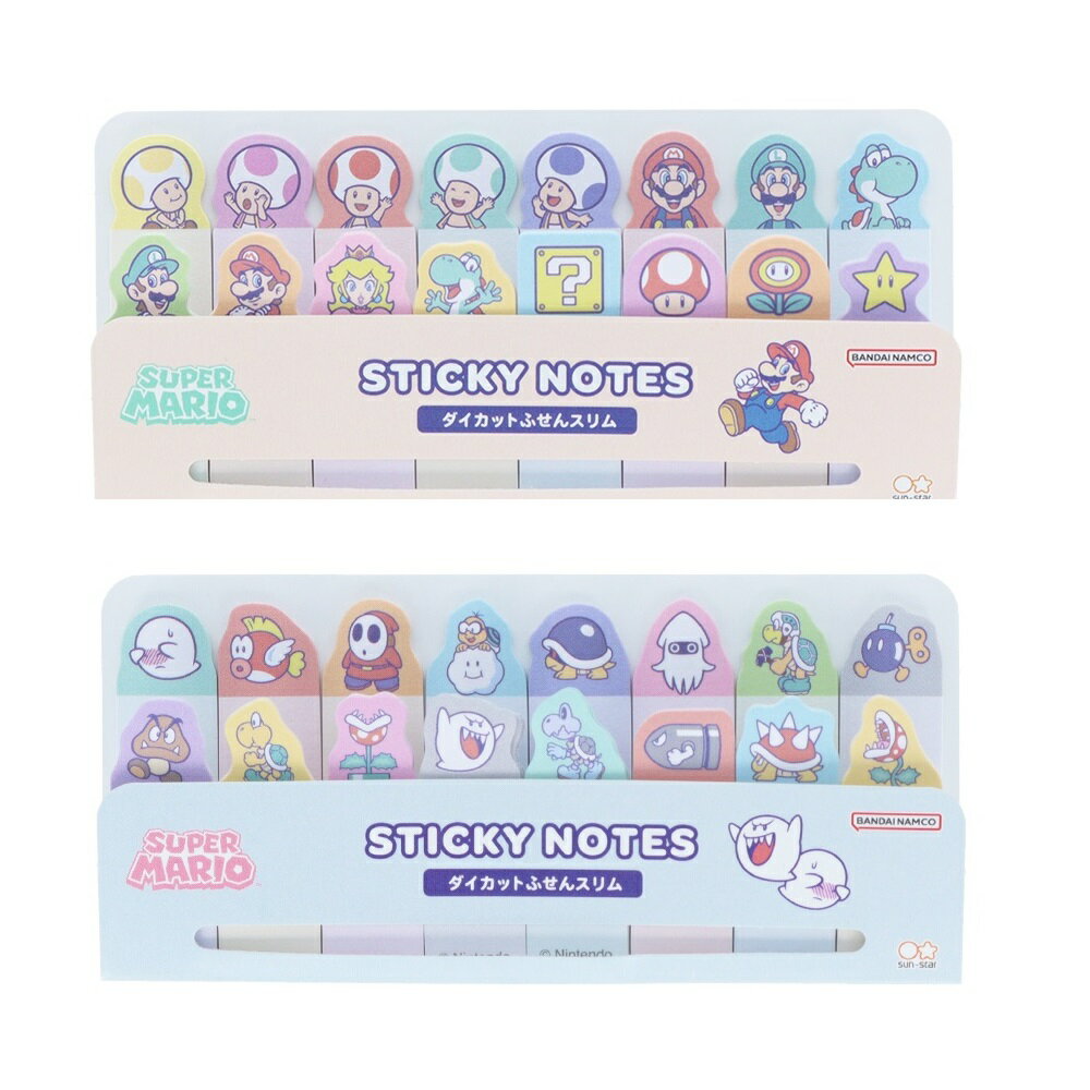 【任天堂 公式ライセンス商品】 ダイカット付箋スリム スーパーマリオのサムネイル