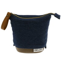 ペンポーチDELDEDenimダークブルー