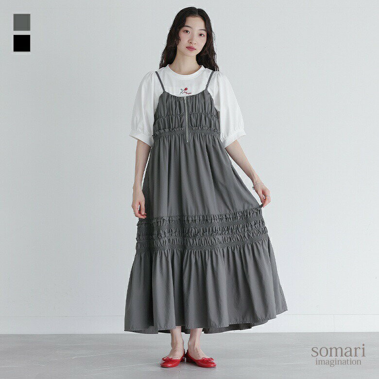 ワンピースレディースドレスキャミソ...